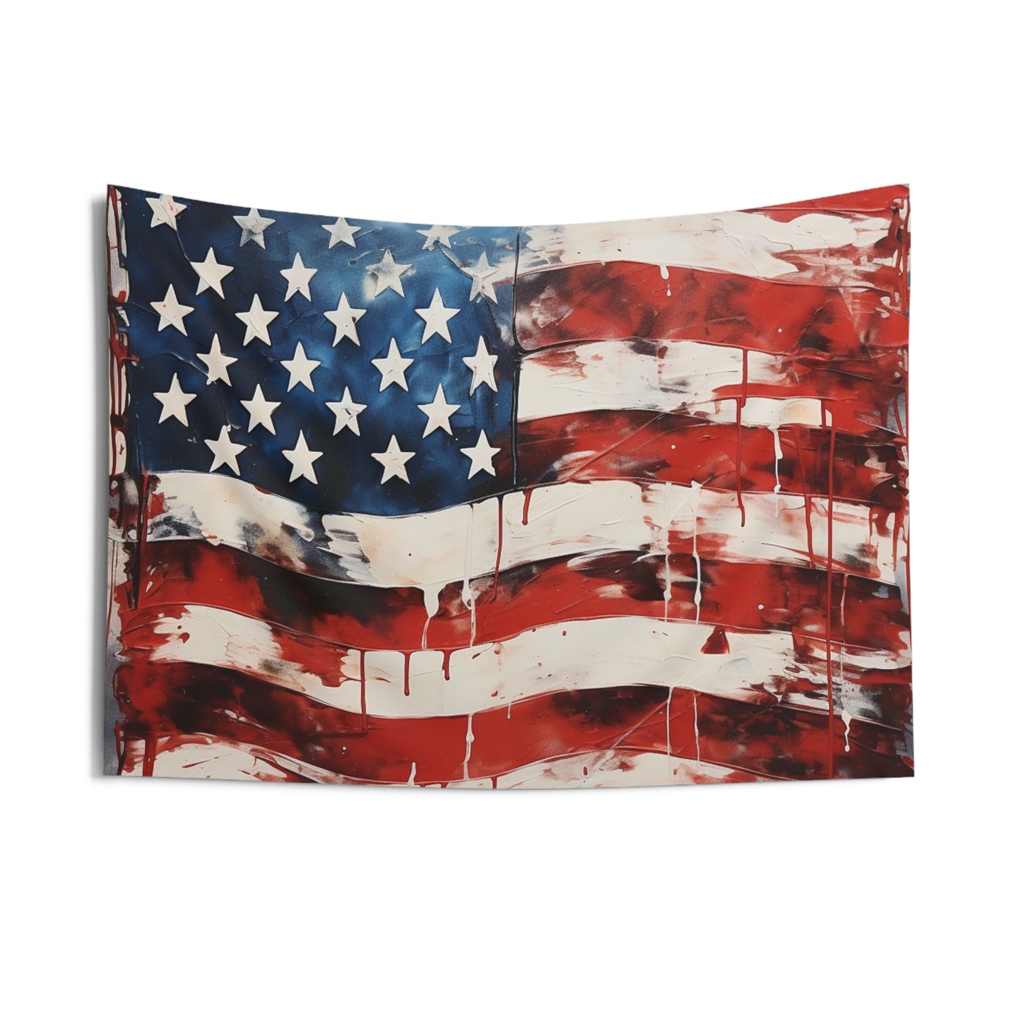 USA Flag Indoor Wall Tapestry - Patriotic Home Decor