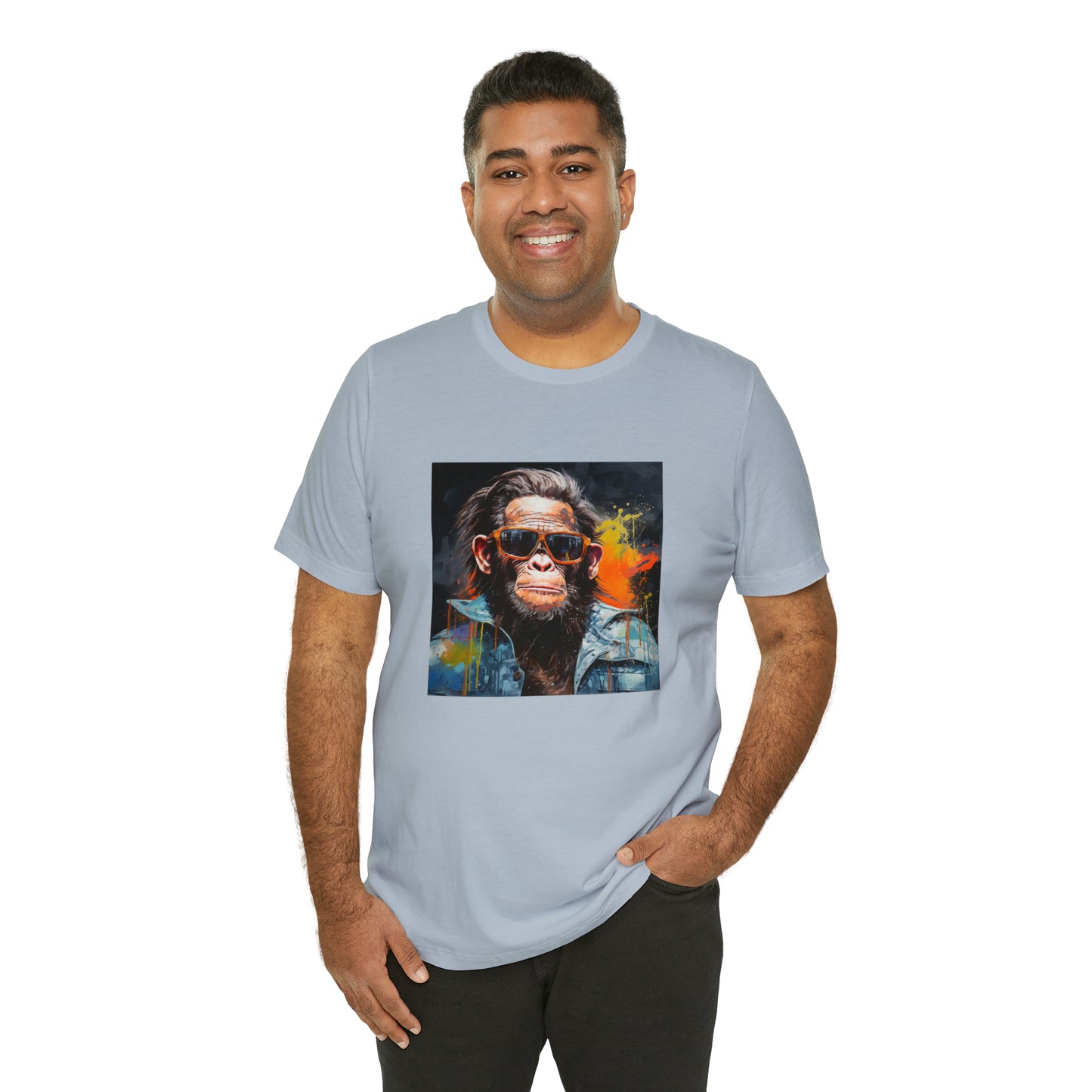 Terminator Monkey Unisex Short Sleeve Tee