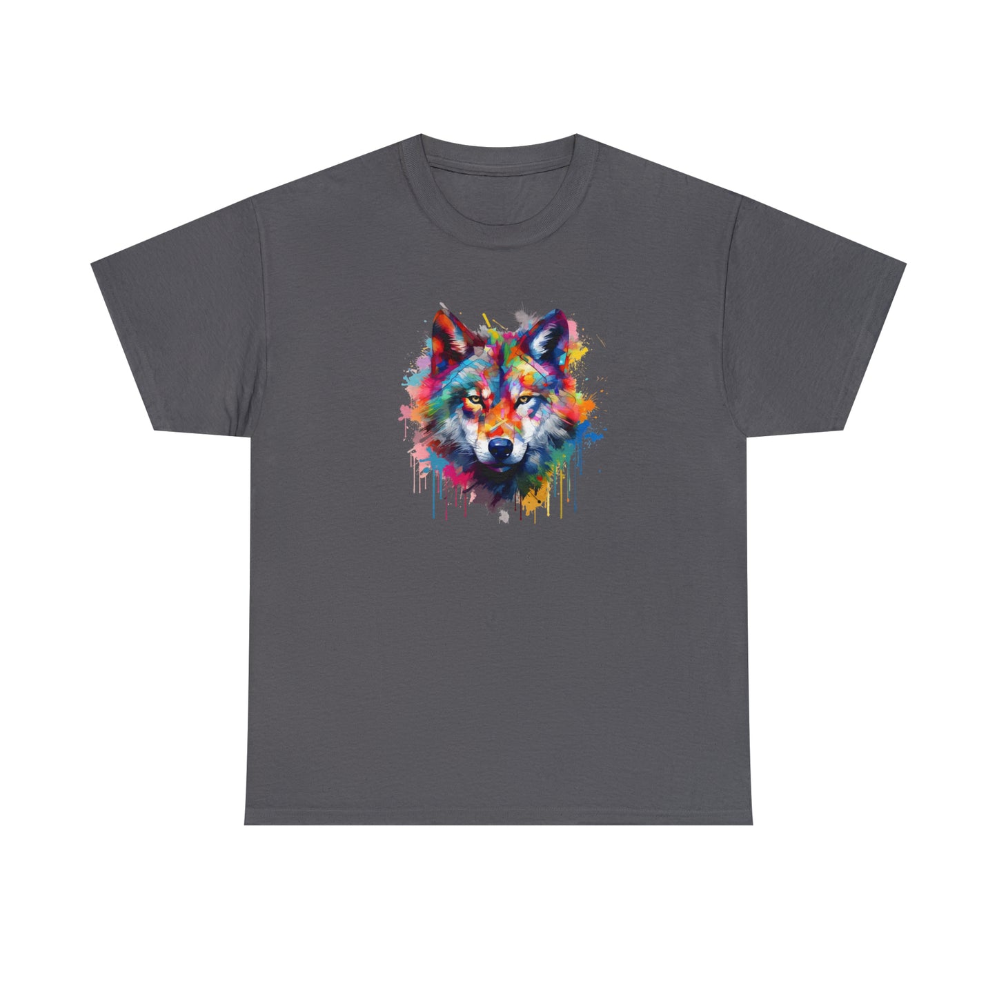 Wolf Abstract Unisex Heavy Cotton Tee