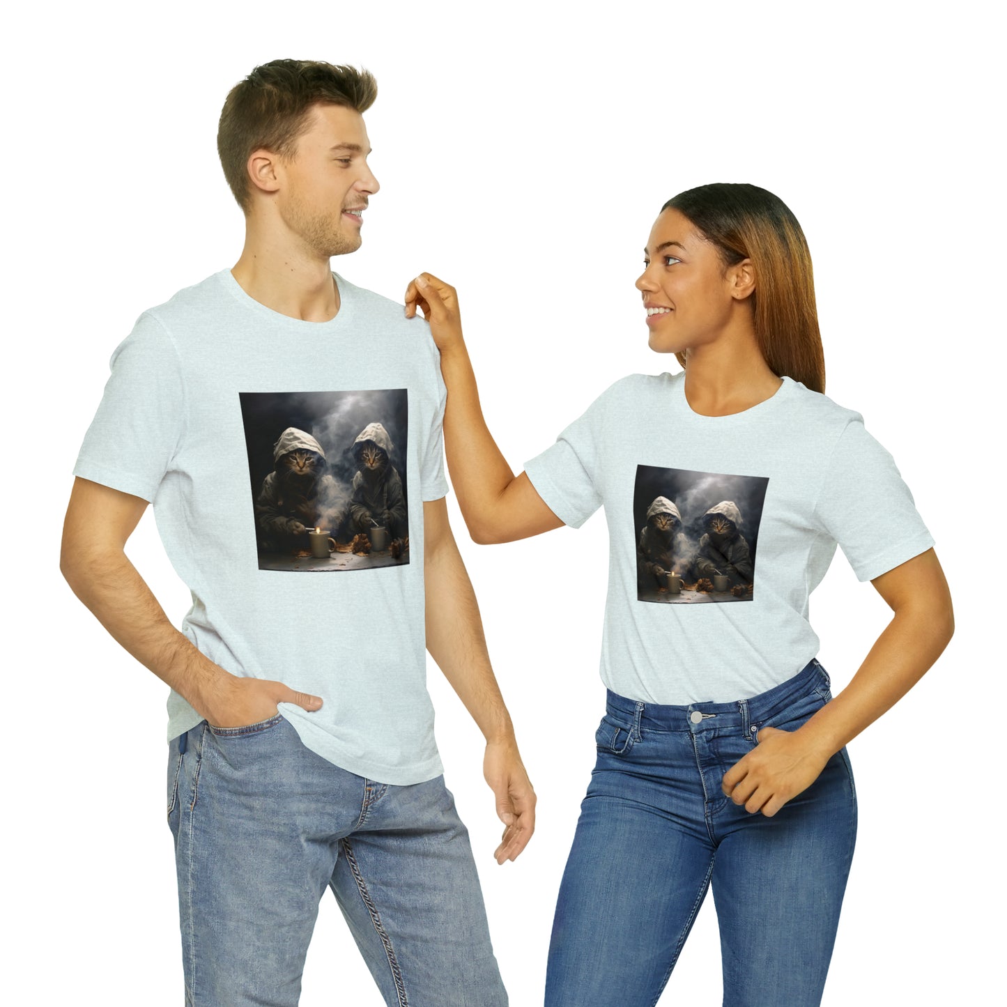 Banksy Inspired Kittens Smoking Unisex Tee