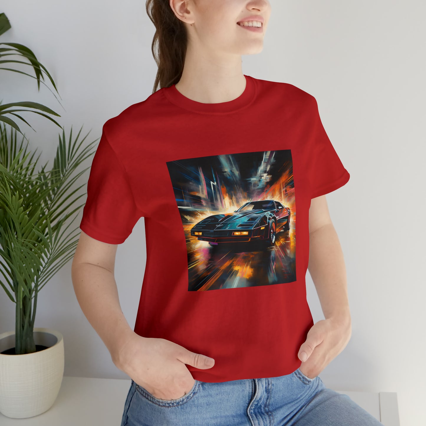 Knight Rider Abstract Unisex Jersey Short Sleeve Tee