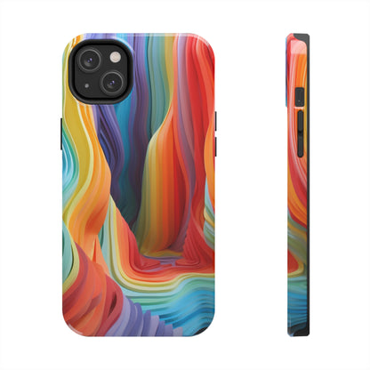 Rainbow Stripes Tough Phone Case