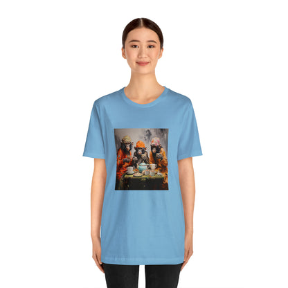 Sophisticated Monkey Tea Party Unisex Jersey Tee