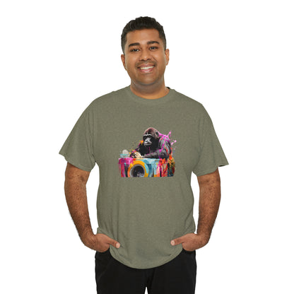 Gorilla Doing Laundry Unisex Heavy Cotton Tee