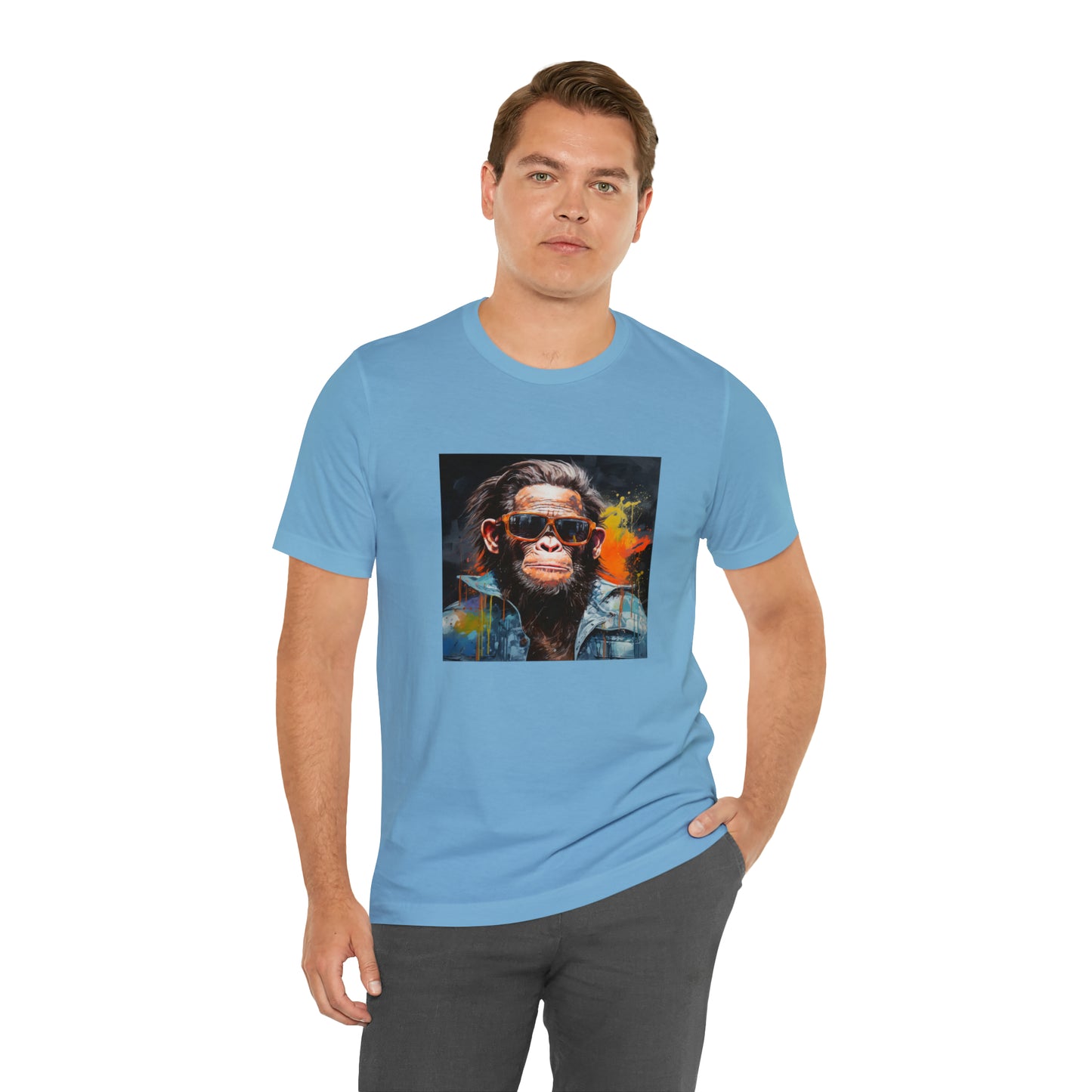 Terminator Monkey Unisex Short Sleeve Tee