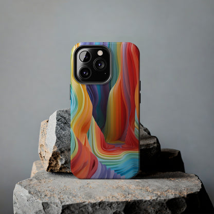 Rainbow Stripes Tough Phone Case