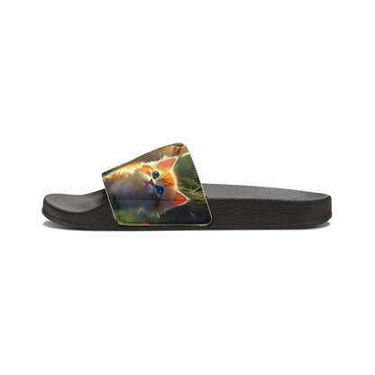 Youth PU Slide Sandals - Kittens