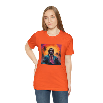 Miami Sunset Monkey Unisex Jersey Tee