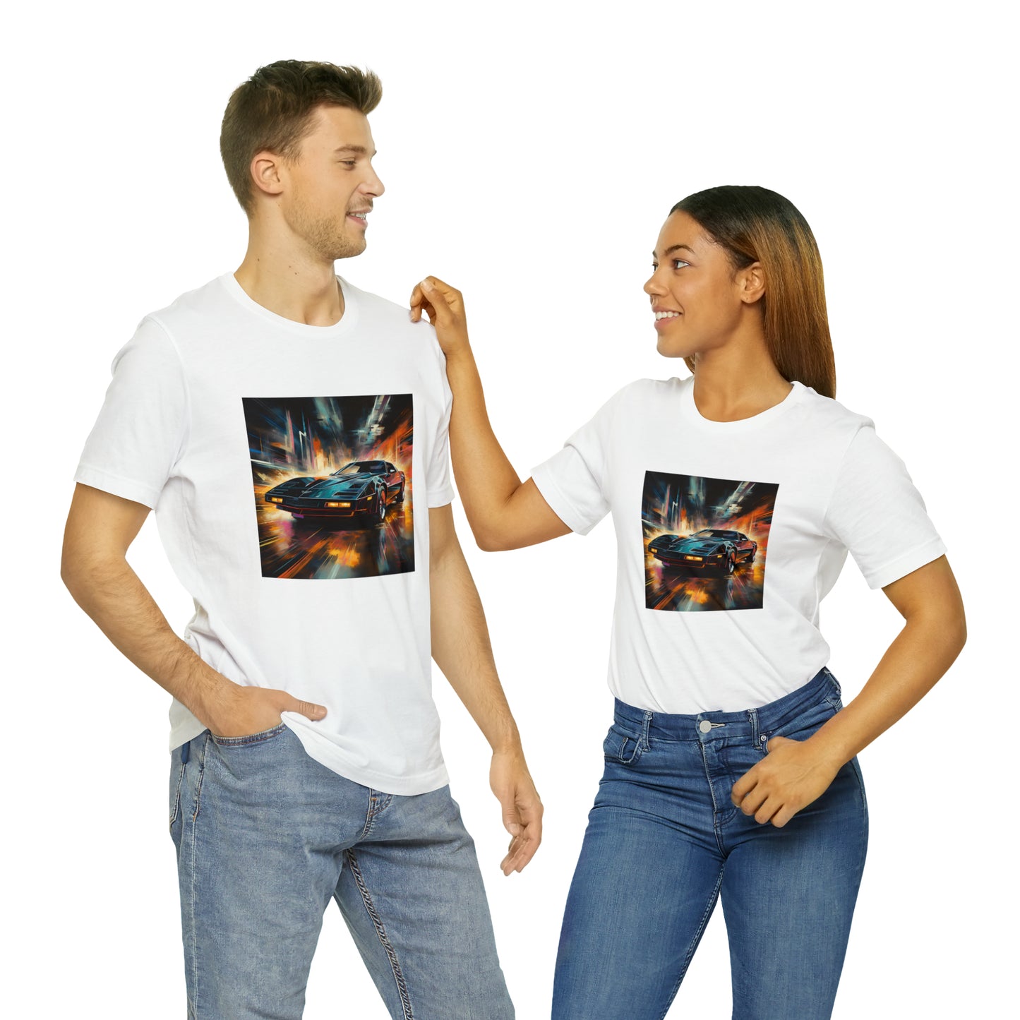 Knight Rider Abstract Unisex Jersey Short Sleeve Tee