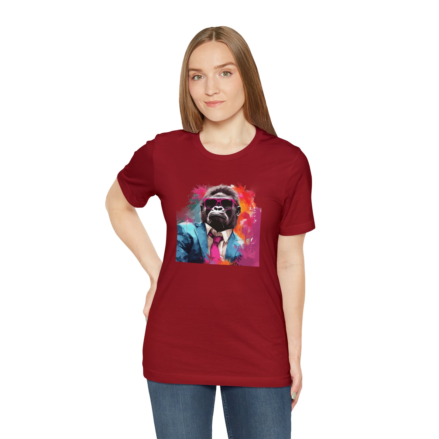 Miami Vice Gorilla - Unisex Jersey Short Sleeve Tee