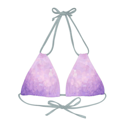 Light Purple Triangle Bikini Top Swimwear