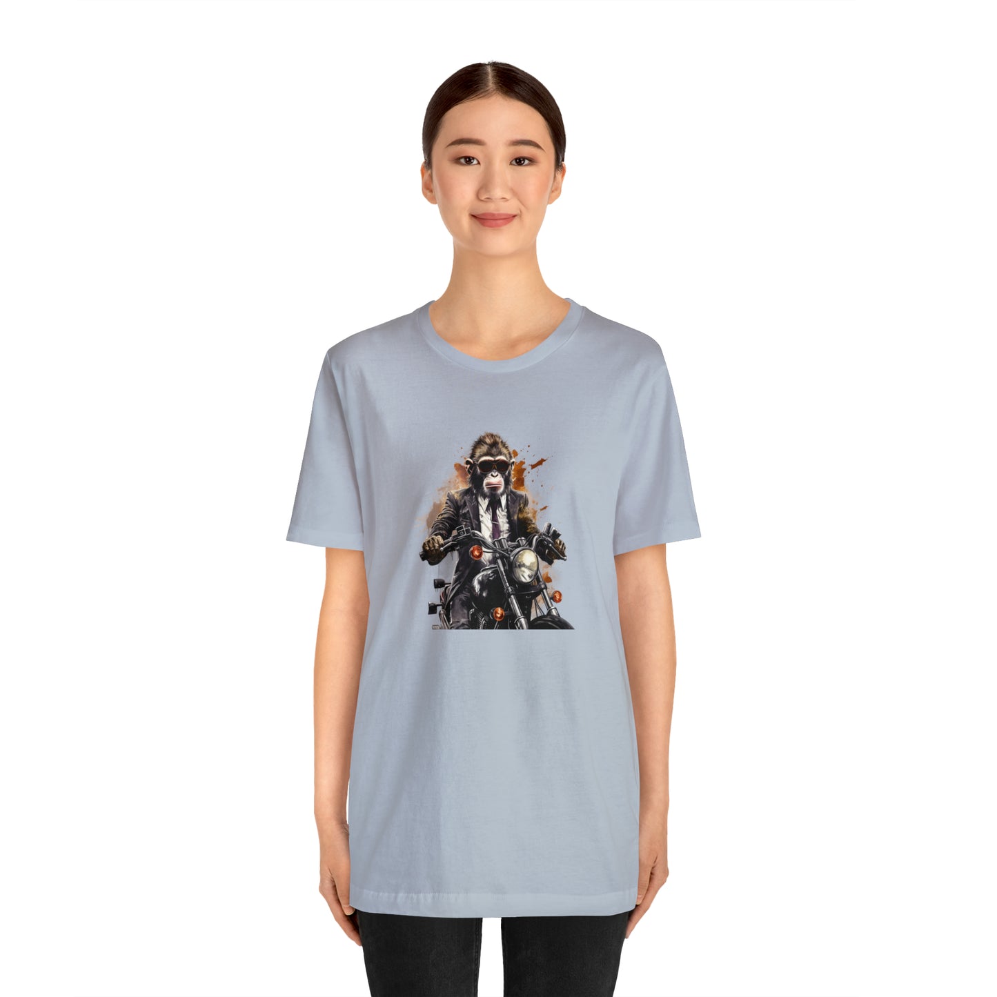 Monkey in Suit: The Gun-Toting Biker Tee