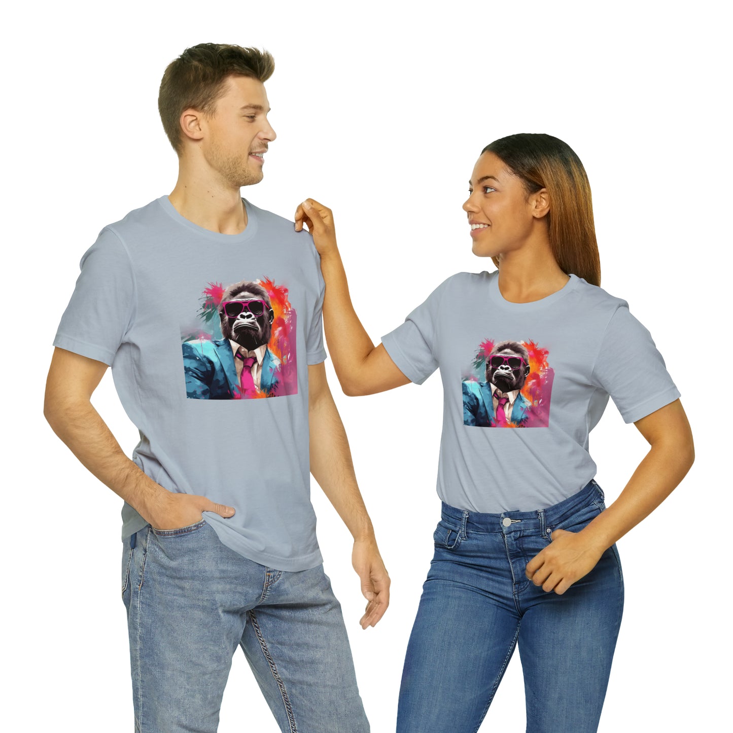 Miami Vice Gorilla - Unisex Jersey Short Sleeve Tee