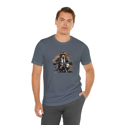 Monkey in Suit: The Gun-Toting Biker Tee