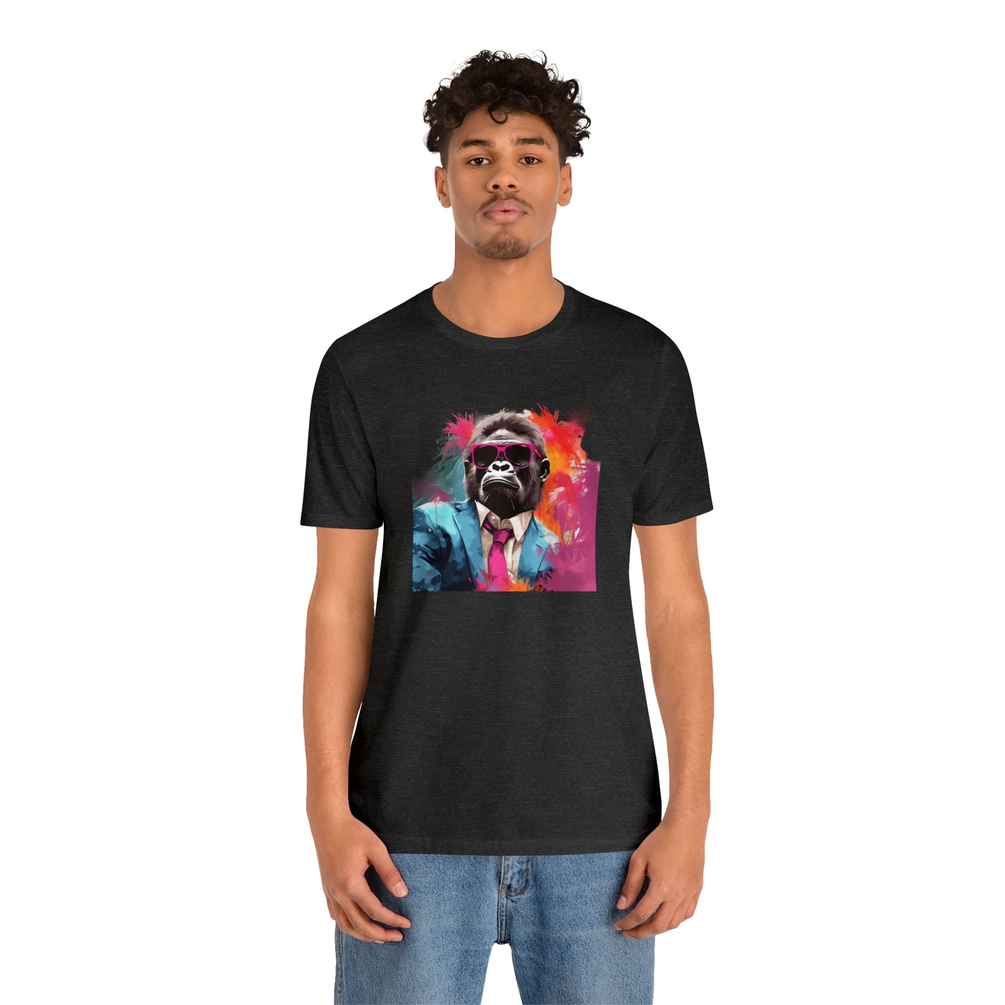 Miami Vice Gorilla - Unisex Jersey Short Sleeve Tee