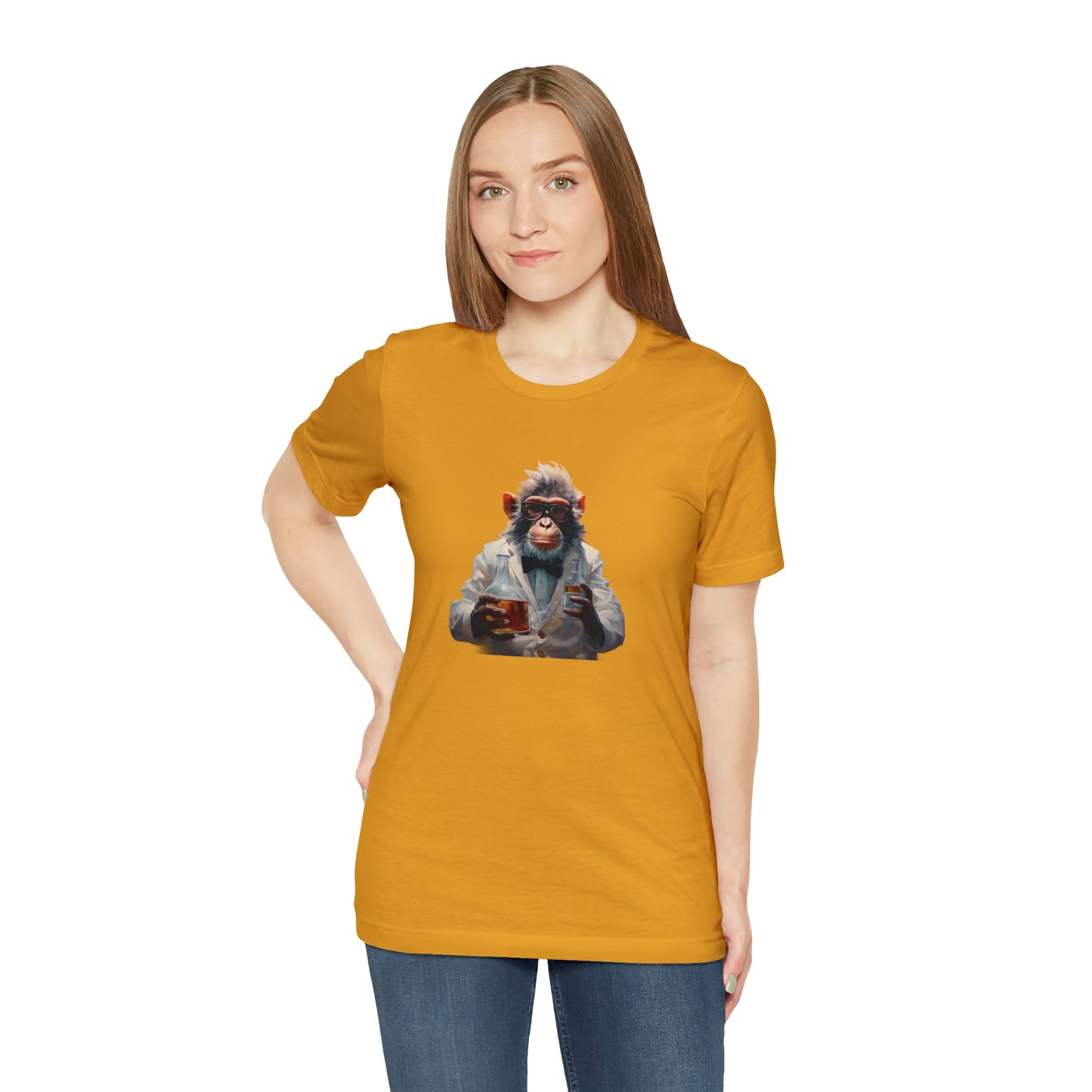 Monkey Scientist Unisex Jersey Short Sleeve Tee