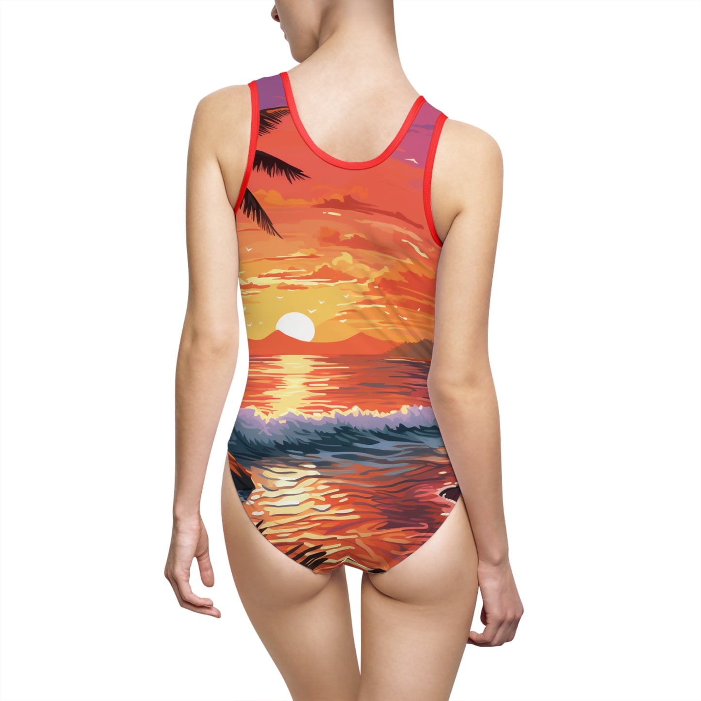 Tropical Sunset Women's One-Piece Swimsuit