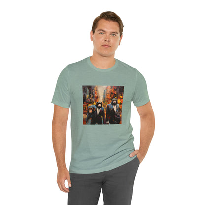 Apes in the City - Abstract Unisex Jersey Short Sleeve Tee