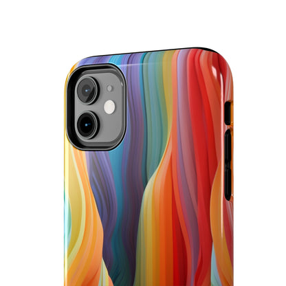 Rainbow Stripes Tough Phone Case