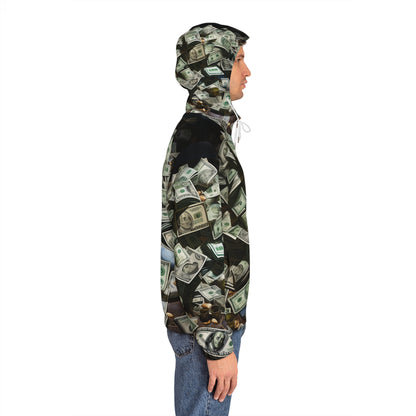 Men's Money Print Full-Zip Hoodie