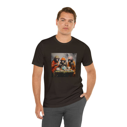 Sophisticated Monkey Tea Party Unisex Jersey Tee