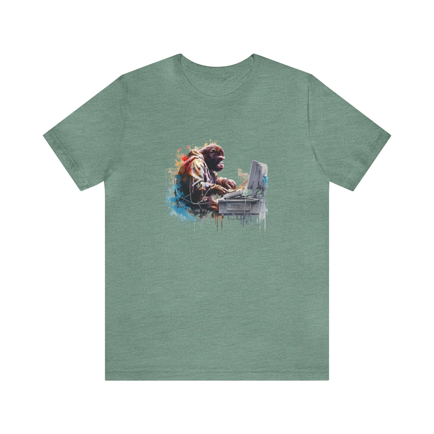 Ape Fixing Computer Unisex Tee