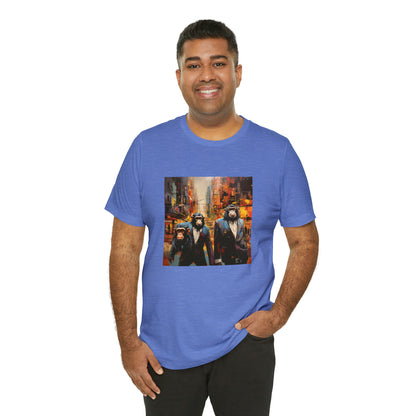 Apes in the City - Abstract Unisex Jersey Short Sleeve Tee