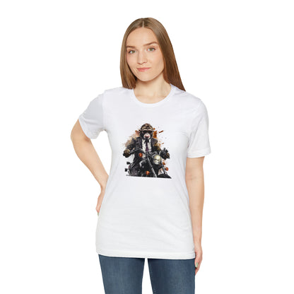 Monkey in Suit: The Gun-Toting Biker Tee