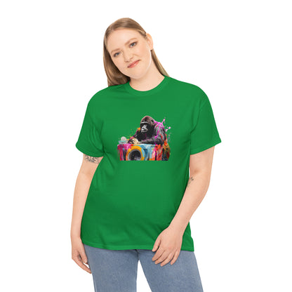 Gorilla Doing Laundry Unisex Heavy Cotton Tee