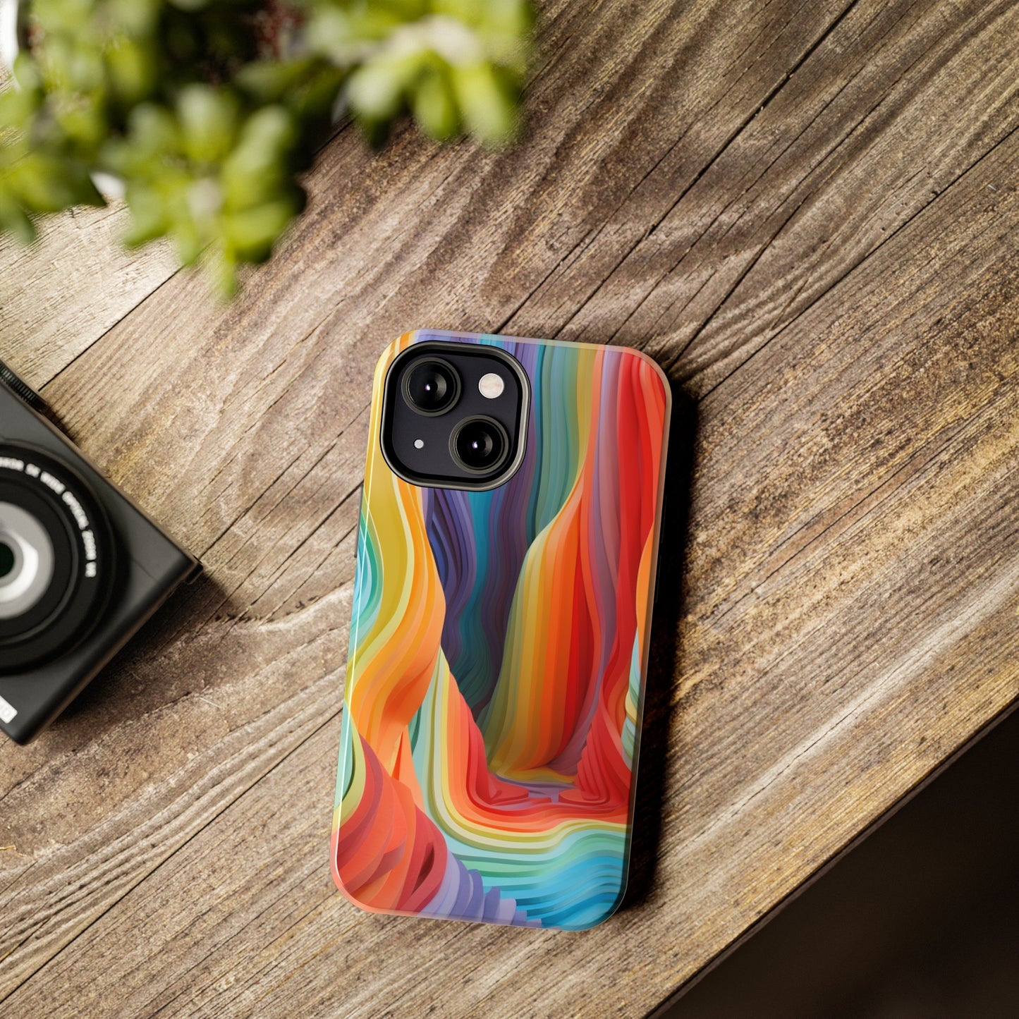 Rainbow Stripes Tough Phone Case