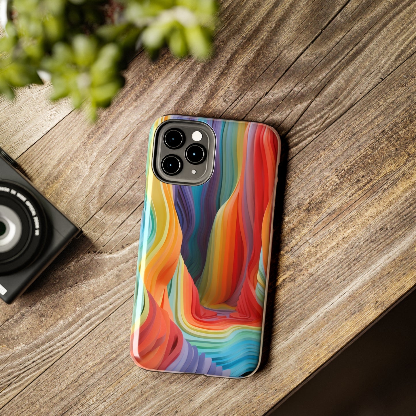 Rainbow Stripes Tough Phone Case