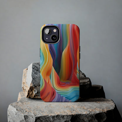 Rainbow Stripes Tough Phone Case