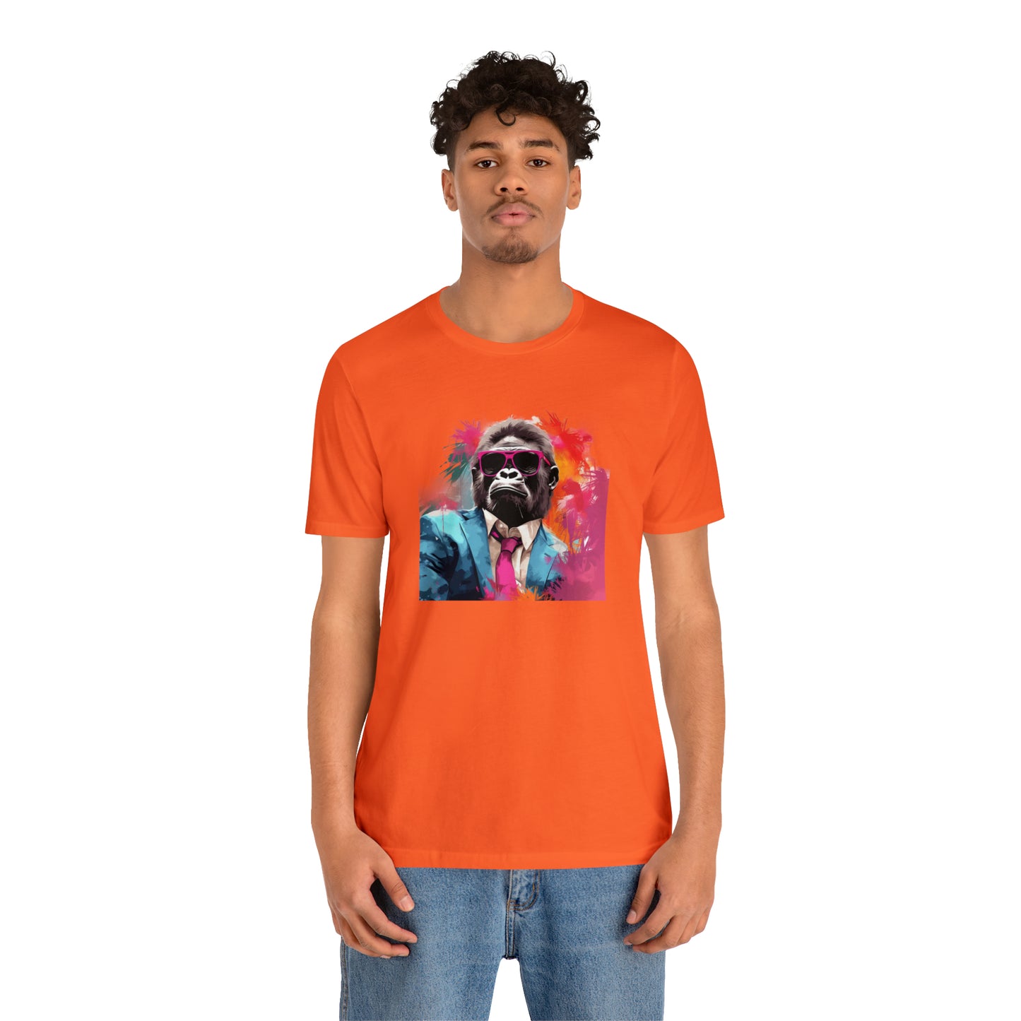 Miami Vice Gorilla - Unisex Jersey Short Sleeve Tee