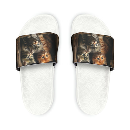 Women's PU Slide Sandals - Kittens