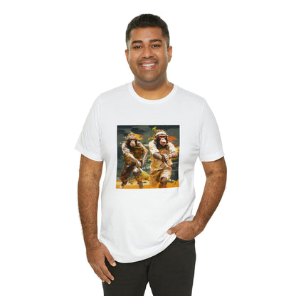 Monkey Tennis Match Unisex Jersey Short Sleeve Tee