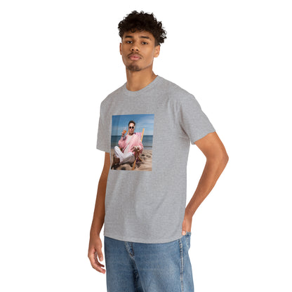 Elon Musk Beach Vibes Unisex Heavy Cotton Tee