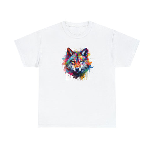 Wolf Abstract Unisex Heavy Cotton Tee