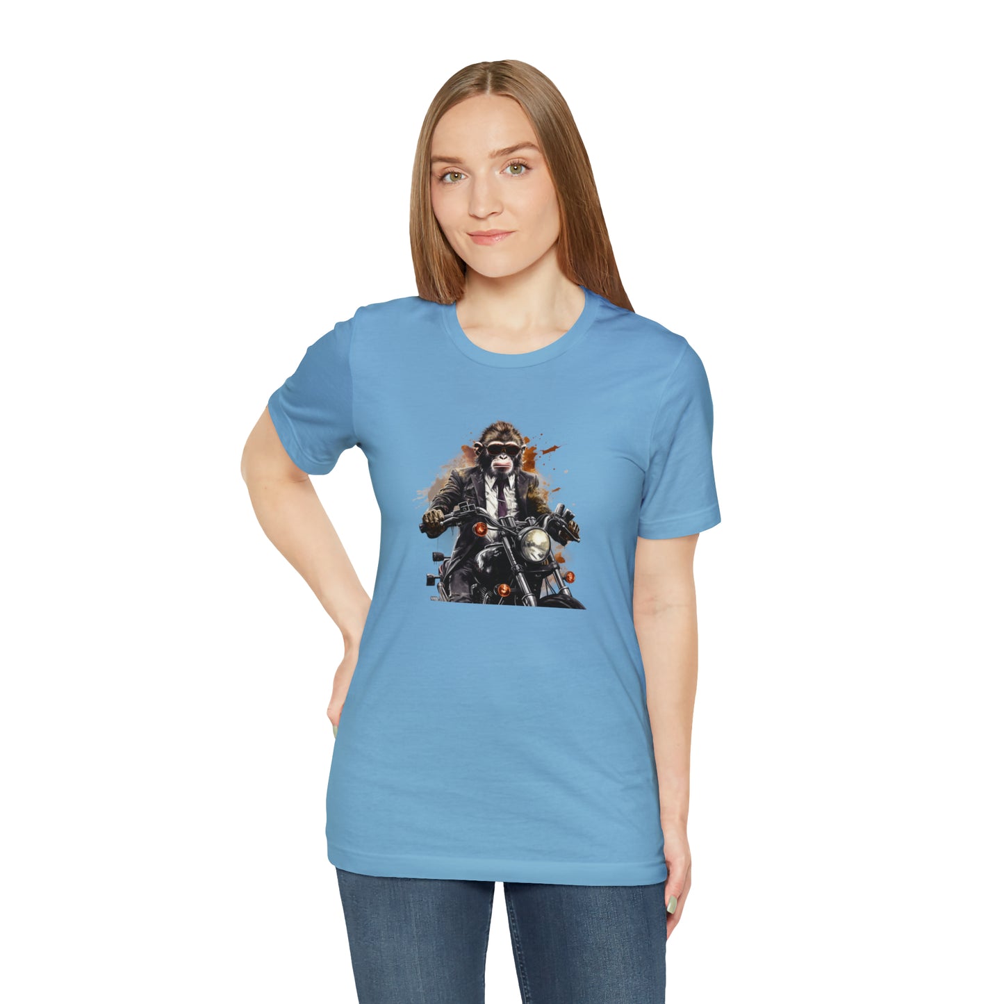 Monkey in Suit: The Gun-Toting Biker Tee