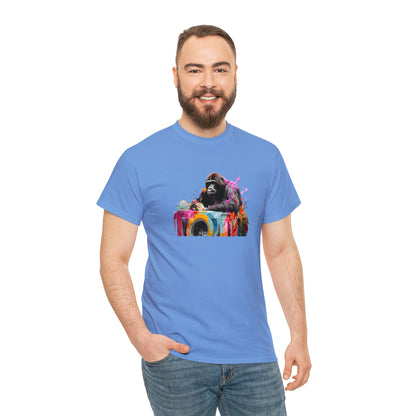 Gorilla Doing Laundry Unisex Heavy Cotton Tee