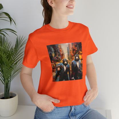 Apes in the City - Abstract Unisex Jersey Short Sleeve Tee