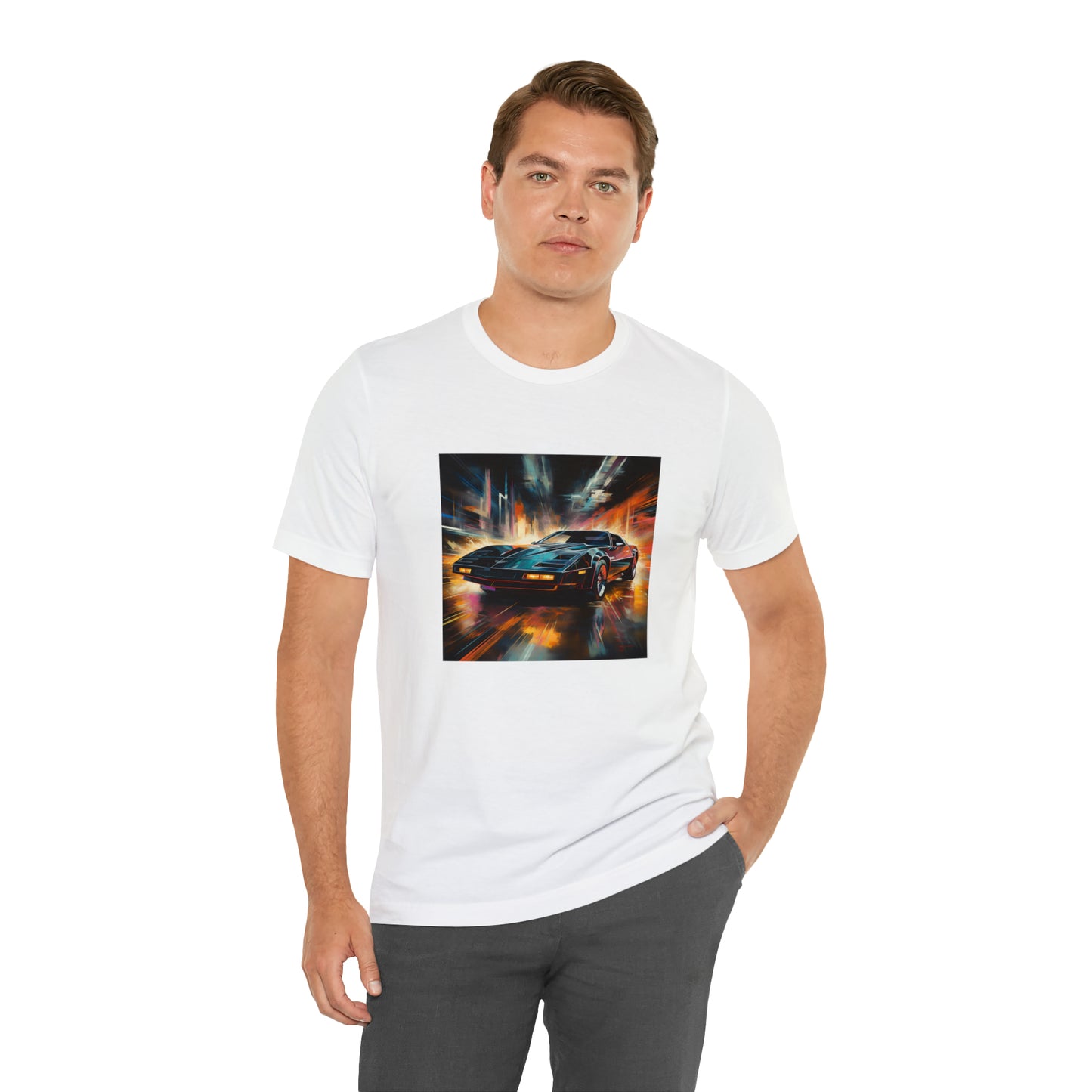 Knight Rider Abstract Unisex Jersey Short Sleeve Tee