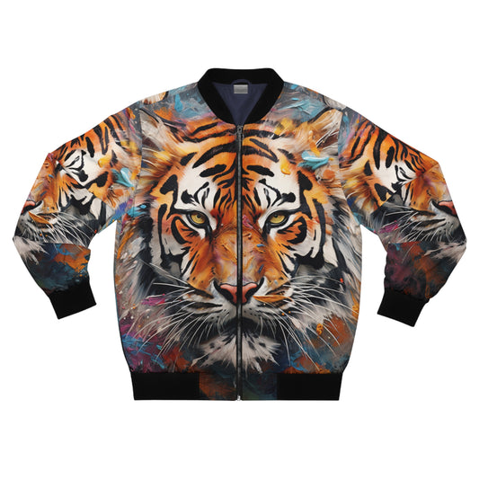 Tiger Abstract Men's Bomber Jacket