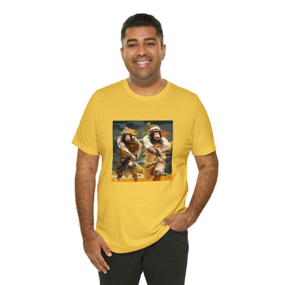 Monkey Tennis Match Unisex Jersey Short Sleeve Tee