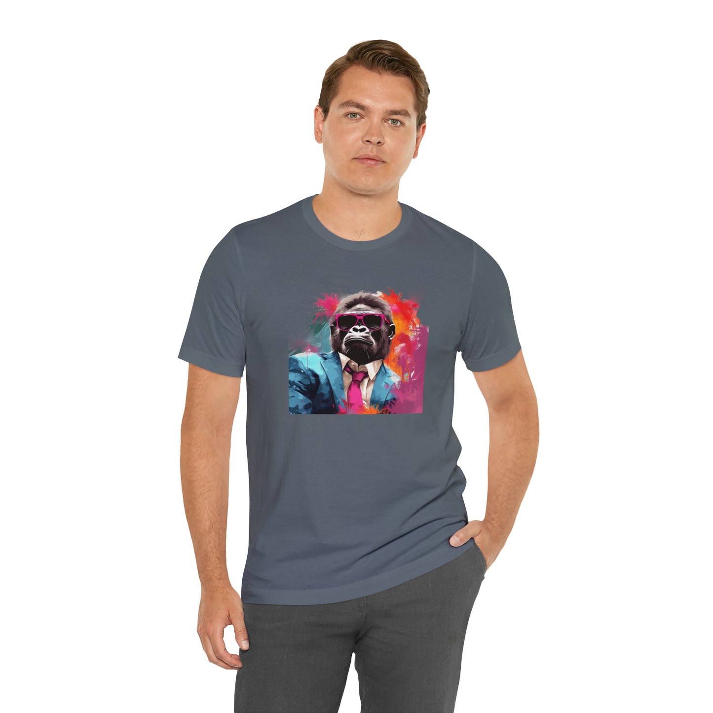 Miami Vice Gorilla - Unisex Jersey Short Sleeve Tee