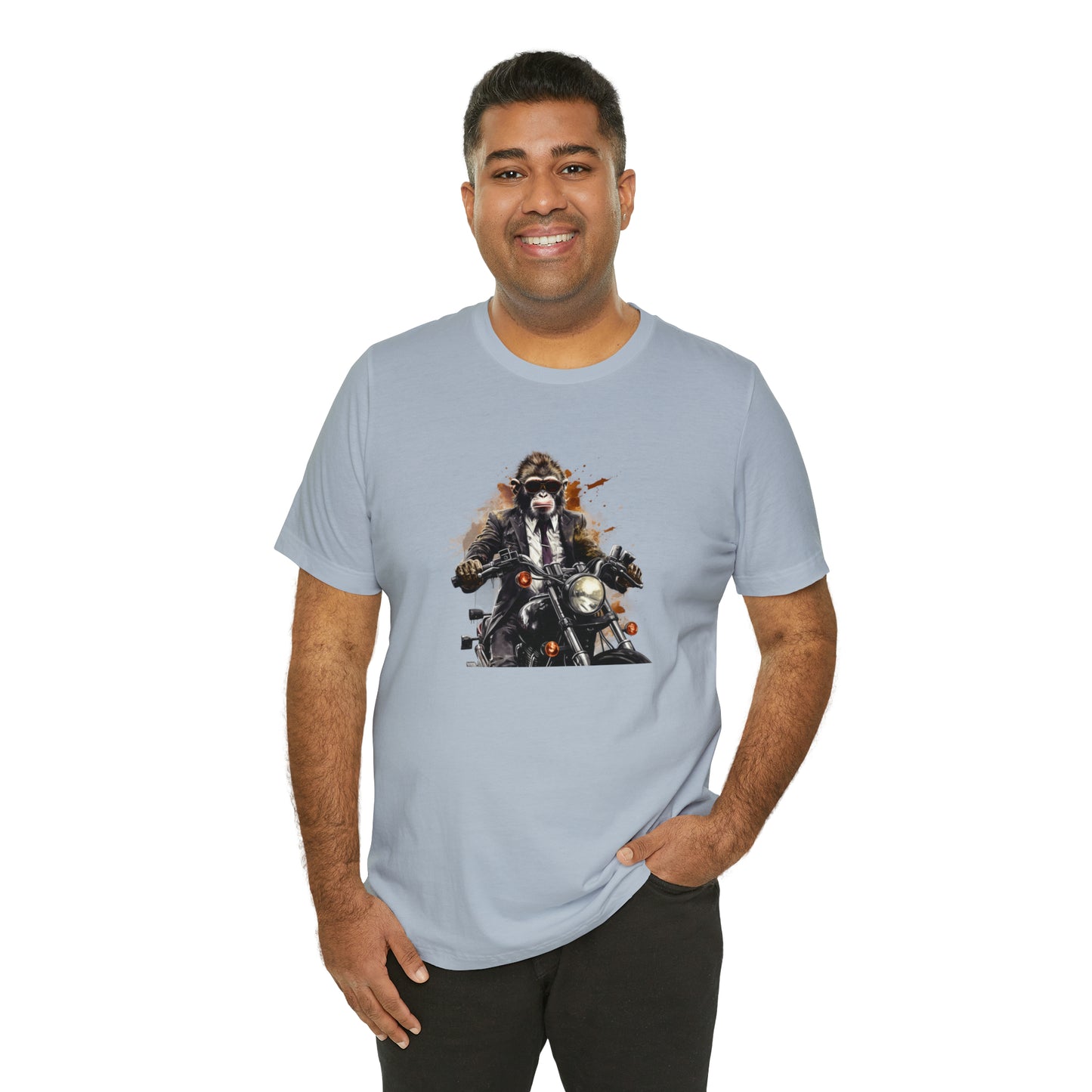 Monkey in Suit: The Gun-Toting Biker Tee