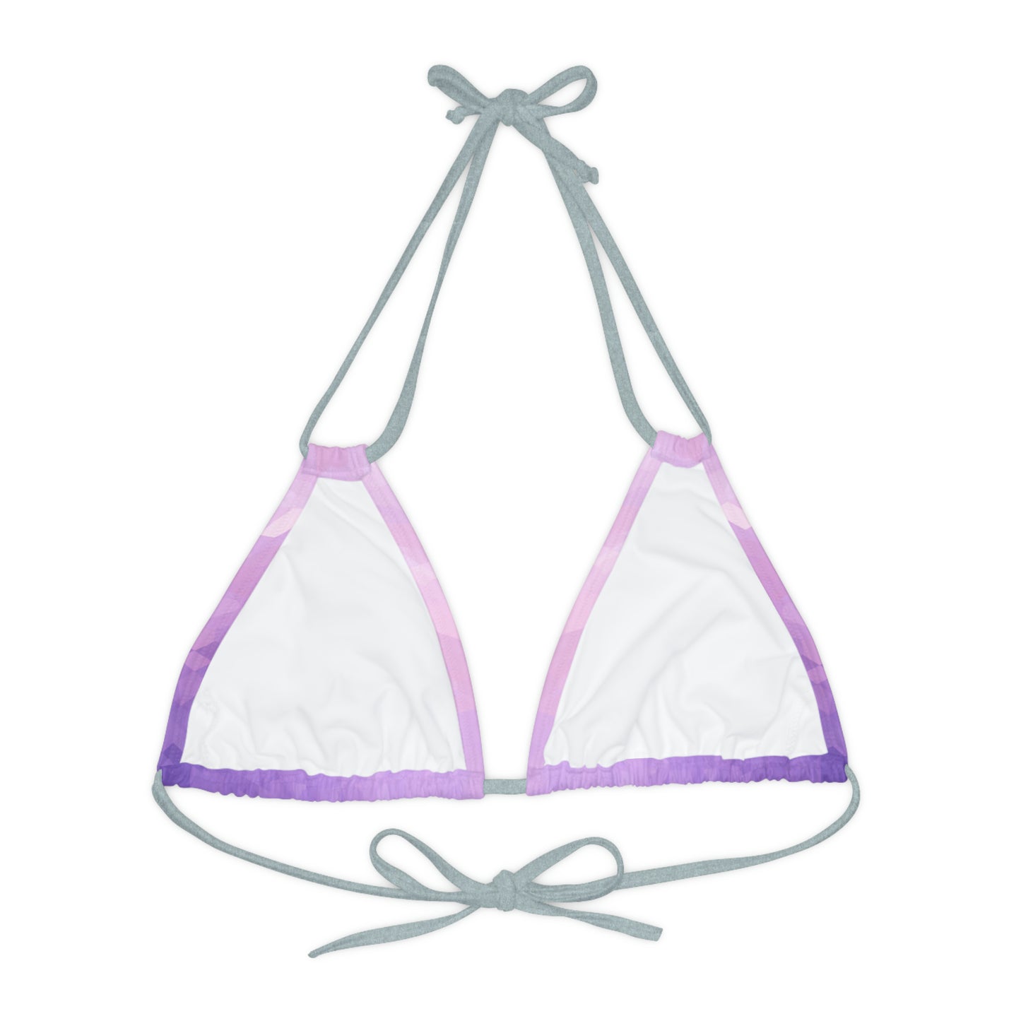 Light Purple Triangle Bikini Top Swimwear