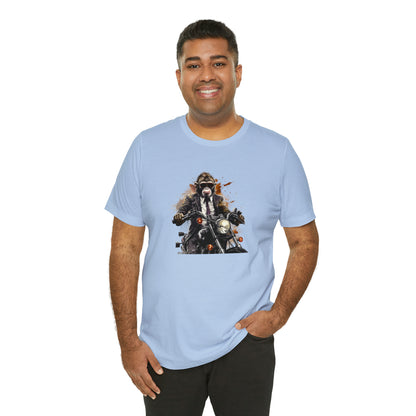 Monkey in Suit: The Gun-Toting Biker Tee