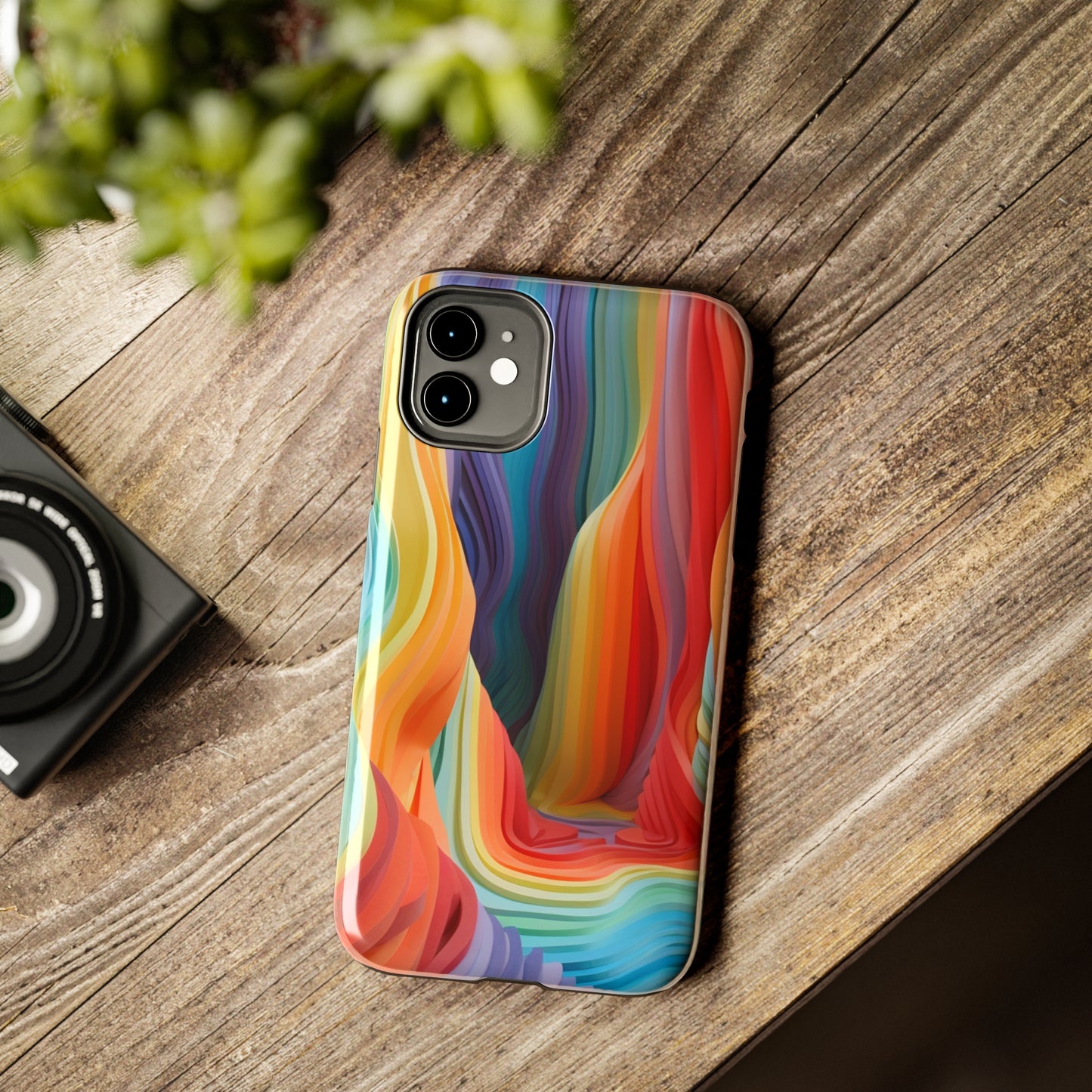 Rainbow Stripes Tough Phone Case