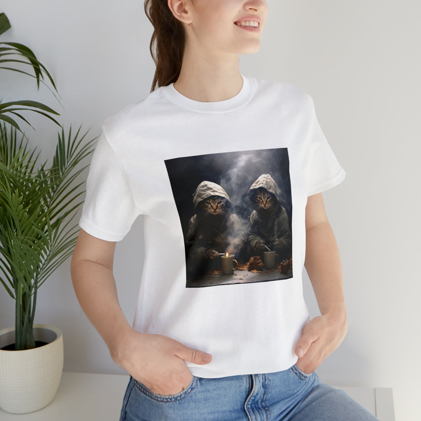 Banksy Inspired Kittens Smoking Unisex Tee