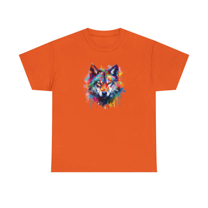 Wolf Abstract Unisex Heavy Cotton Tee